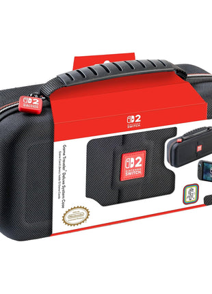 R.D.S. INDUSTRIES, INC. - Game Traveler Deluxe Licensed System Case for Nintendo Switch, Nintendo Switch 2, OLED, Black Medium (NS230)