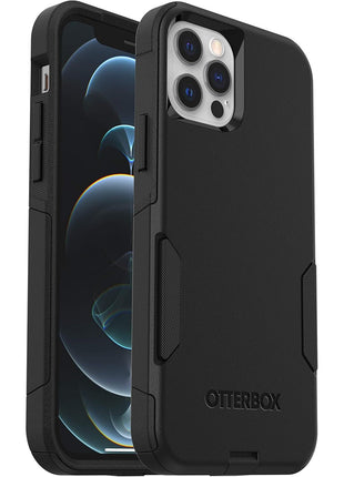 OtterBox iPhone 12 & iPhone 12 Pro Commuter Series Case - Black, Slim & Tough, Pocket-Friendly, with Port Protection