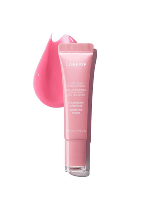 LANEIGE Glaze Craze Tinted Lip Serum, Strawberry Sprinkles: Hydrating Serum for Glossy,Nourished Lips with Plumping Polypeptides,0.42 oz