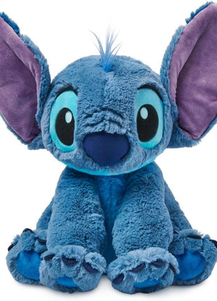 Disney Store Official Stitch Medium Soft Toy for Kids, Cuddly Character with Fuzzy Texture and Embroidered Details, Flexible Floppy Ears, Disney Plushy Suitable for All Ages