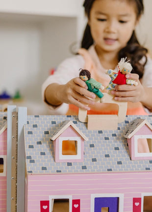 Melissa and Doug MD3701 Fold & Go Mini Dollhouse Toy