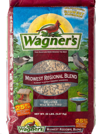 Wagner's 62006 Midwest Regional Blend Wild Bird Food, 20-Pound Bag