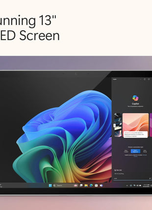 Microsoft Surface Pro 2-in-1 Laptop/Tablet (2024), Windows 11 Copilot+ PC, 13" Touchscreen OLED Display, Snapdragon X Elite (12 Core), 16GB RAM, 512GB Storage, 5G Connectivity, Platinum
