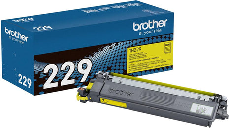 Brother Genuine TN229Y Yellow Standard Yield Printer Toner Cartridge - Print up to 1,200 Pages(1) | Brother Genuine TN229 toner with mobile tracking for reports, presentations and professional documents