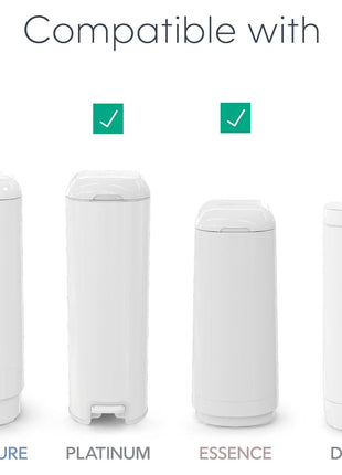 Diaper Genie Easy Roll Refill | 30 Bags Per Refill | Holds Up to 1410 Newborn Diapers | Odor Control | Diaper Pail Refill Bags | Fits Diaper Genie Signature & Platinum Pails