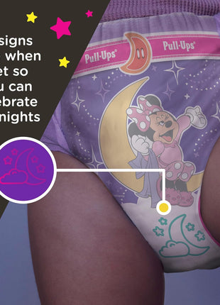 Pull-Ups Girls' Night-Time Potty Training Pants, Size 4T-5T Overnight Training Underwear (38-50 lbs), 52 Ct