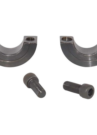 AZSSMUK 1 inch Bore Double Split Shaft Collar Black Oxide Set Screw Style (4 PCS)