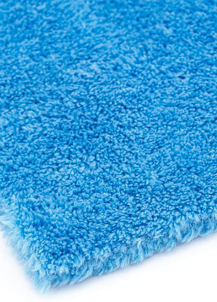 The Rag Company - Eagle Edgeless 500 (4-Pack) Professional Korean 70/30 Blend Super Plush Microfiber Detailing Towels, 500GSM, 16in x 16in, Blue