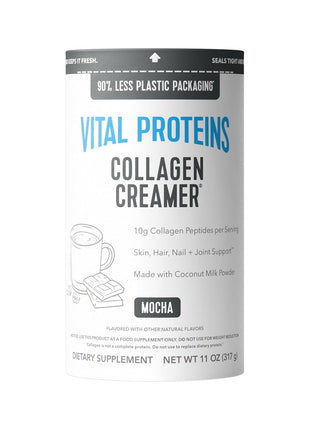 Vital Proteins Collagen Peptides Powder, Mocha Coffee Creamer, 11oz | Collagen Coffee Creamer, Supports Hair Skin & Nails, Mocha Flavor, Daily Coffee Add-In, 12 Servings