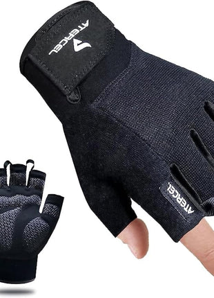 ATERCEL Workout Gloves for Men and Women, Exercise Gloves for Weight Lifting, Cycling, Gym, Training, Breathable and Snug fit
