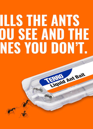 Terro, Ant Killer Bait Stations T300B - Liquid Bait to Eliminate Ants - Bait System - Stations for Effective Indoor Ant Control, 12 Count | Borax Formula, Kills the Queen & the Entire Colony, Liquid Ant Baits Indoor, Kills Household Ants, Indoor Use