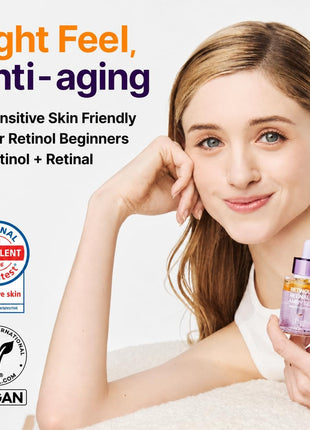 PURITO Retinol 0.1% + Retinal 0.1% Serum for Sensitive Skin, 1.01 fl.oz