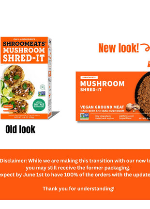 Vegan Shroomeats Mushroom Burger Patties - High Protein Meat Substitute from Shiitake Mushrooms - Non-GMO, 8 Allergens-Free Plant Based Burger Patties - Nutritious, and Delicious Vegan Meat - 8.0 Oz - x2 patties