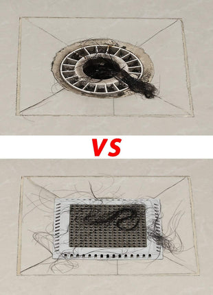 Aojuxix Shower Drain Hair Catcher/Drain Strainer/Shower Drain Cover | Stainless Steel and Silicone Hair Trap for Bathroom Floor Drain (Patented Product)