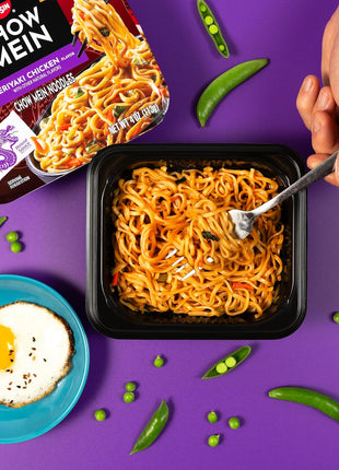 Nissin Chow Mein Noodles, Teriyaki Chicken, 4 Ounce (Pack of 8)