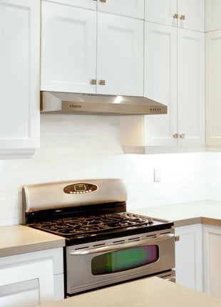 CIARRA Ductless Range Hood 30 inch Under Cabinet Hood Vent for Kitchen Ducted and Ductless Convertible CAS75918A