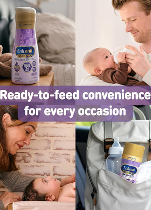 Enfamil NeuroPro Gentlease ready-to-feed baby formula, smaller proteins for easy digestion, brain-supporting DHA, prebiotic, HuMO6 blend, eases fussiness, gas, spit-up in 24hrs, 32 fl oz, 6 pack*