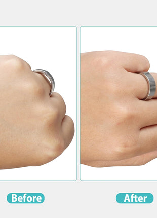 Invisible Ring Size Adjuster for Loose Rings Ring Adjuster Fit Wide Rings with Jewelry Polishing Cloth