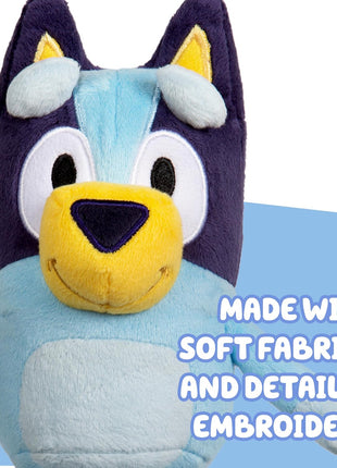 Bingo & Bluey Plush Toys 2-Pack, Soft Deluxe Fabric, Embroidered | Cuddly stuffed animals for show time, story time, or naps; Bluey toys for preschoolers and fans ages 3+
