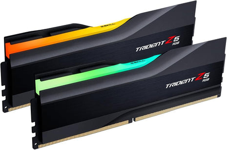 G.SKILL Trident Z5 RGB Series DDR5 RAM (Intel XMP 3.0) 32GB (2x16GB) 7200MT/s CL34-45-45-115 1.40V Desktop Computer Memory U-DIMM - Matte Black (F5-7200J3445G16GX2-TZ5RK)