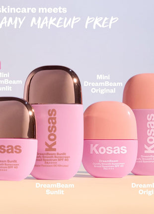 Kosas DreamBeam SPF 40 Mineral Sunscreen for Face + Makeup Prep – Lightweight Hydrating Sun Protection, 40 ml