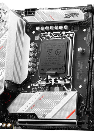 MSI MPG B760I Edge WiFi Gaming Motherboard (Supports 12th/13th/14th Gen Intel Processors, LGA 1700, DDR5, PCIe 5.0, M.2, 2.5Gbps LAN, USB 3.2 Gen2, HDMI/DP, Wi-Fi 6E, Bluetooth 5.3, Mini-ITX)