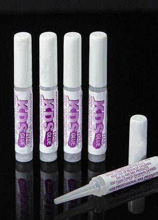 5 pcs KDS Nail Tip Glue - Adhesive Super Bond for Acrylic Nails Tips - 0.07 oz for Each Glue