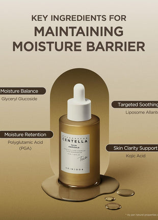 SKIN1004 Madagascar Centella TECA Ampoule, Face Serum with 50X Centella TECA Technology, PDRN for Moisture Barrier Support, Hydrating Serum for Skin Firmness, Korean Skin Care, 1.69 fl oz / 50 ml