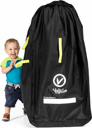 V VOLKGO Super Extra Large Stroller Bag for Airplane with Padded Backpack Shoulder Straps, Double Stroller Cover for Air Travel, Jogger & Carrier - Fits All, Gate Check Bag, Waterproof Travel Cover.