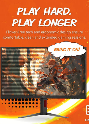 AOC C27G2Z 27 inch Curved Frameless Ultra-Fast Gaming Monitor, FHD 1080p, 0.5ms 240Hz, FreeSync, 2 x HDMI 2.0, 1 x Display Port, Height Adjustable, Xbox PS5 Switch Ready, 3-Year Zero-Bright-Dot