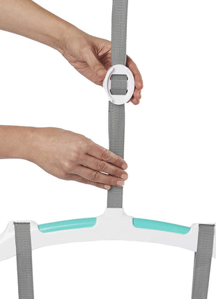 Bright Starts Playful Parade Door Jumper for Baby with Adjustable Strap, 6 Months and Up, Max Weight 26 lbs