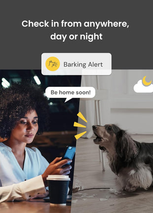 Furbo 360° Dog Camera: Basic See, Talk & Toss Features, No AI Alerts, No Subscription Required, Pet Security Cam w/Barking Alerts, Rotating View, Treat Toss, 2-Way Audio, Smart Home Puppy Monitoring