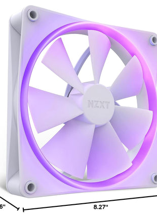 F140RGB - 140mm RGB Fans - Twin + RGB Lighting Controller - White