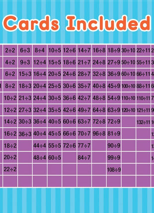 Carson Dellosa 3-Pack Math Flash Cards, Ages 8-12, Multiplication | Division, and Fractions, Math Games, Grade 3-5, Mathematics Practice, 162 cards, Educational Card Set