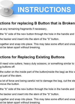 Replacement Buttons for Bogg Bag Handle Strap, 4-Pack Replacement Rivet Compatible with Bogg Bag Beach Tote Handles. Fix Your Bogg Bag Handle Quickly and Easily