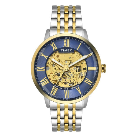 TIMEX Blue Round Dial Analog Automatic Men's Watch - TWEG23505