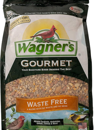 Wagner's 82056 Gourmet Waste Free Wild Bird Food, 5-Pound Bag