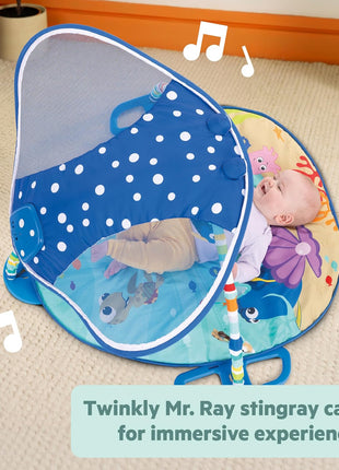 Bright Starts Disney Baby Finding Nemo Mr. Ray Ocean Lights & Music Gym, Ages Newborn +
