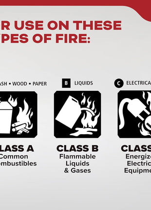 Kidde, FA110G, Multi Purpose Fire Extinguisher for Home, Office, Dorm, Residential, 1A10BC