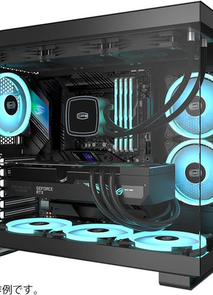 PCCOOLER CPS - C3 T500 ARGB Black - Mid Tower - Gaming Desktop Case with 6 ARGB Fans - ATX/M-ATX/ITX - 270 Column Free Panoramic View - 360MM Radiator & 400MM GPU Support (C3-T500BKD6-GL)