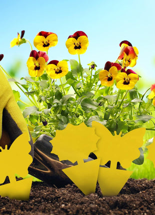 Fruit Fly Traps Indoor Fungus Gnat Trap 48PCS for Plants Yellow Houseplants Outdoor Use Insect Sticky