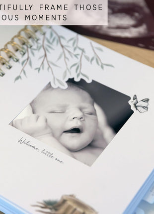 Baby Memory Book for Boy or Girl - First 5 Year Keepsake Album from Pregnancy to Age Five - Baby Book to Record Baby's Milestones and Photos - 1st Gender Neutral Photo Books for Newborn Babies