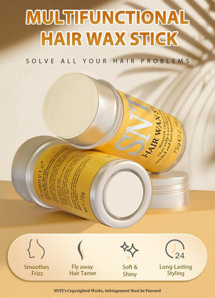 Samnyte Hair Wax Stick, Gel Tamer for Flyaways, Nourishing Slick Stick Pomade for Women & Kids, Slick Back & Styling Cream, Hair Styling Accessories for Teen Girls Gifts, 2.7 Fl Oz | Nourishing