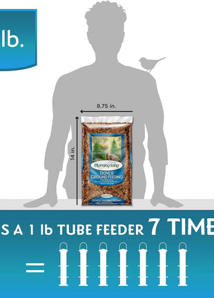 Morning Song Dove & Ground Feeding Wild Bird Seed - 7 lb. Dove, Quail & Pigeon Wild Bird Food for Outside Feeders