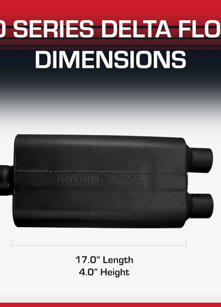 Flowmaster 50 Series Delta Flow? Muffler ??3.00 inch Center In/Dual Out