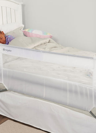 Regalo Swing Down Bed Rail Guard, with Reinforced Anchor Safety System