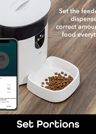 Geeni 7L Automatic Cat & Dog Feeder with Smart Pet Camera, Timer & Voice | Wi-Fi control, 1080p HD video, schedule feedings, voice messages, works with Alexa & Google Home