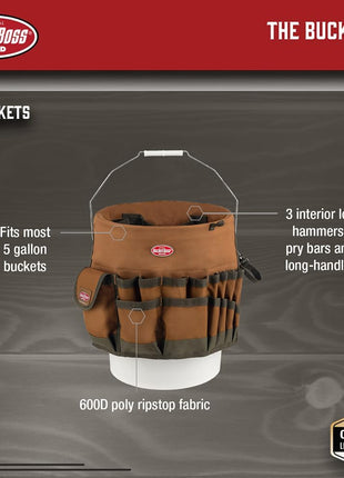 Bucket Boss The Bucketeer Bucket Tool Organizer in Brown, 10030