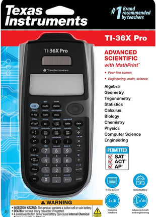 Texas Instruments TI-36X Pro Engineering/Scientific Calculator | 9.7 Inch | Black.