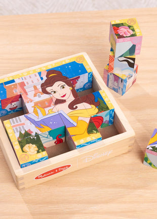 Melissa & Doug Disney Princess Wooden Toy Cube Puzzle Blocks for Boys and for Girls 3+ - FSC Certified